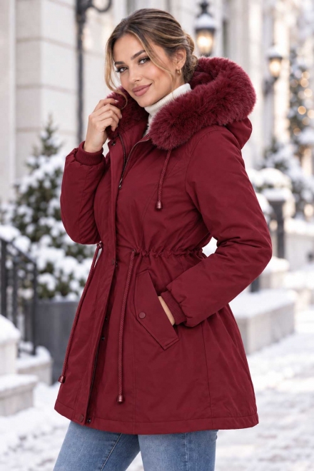 Дамска парка 81302-440 бордо