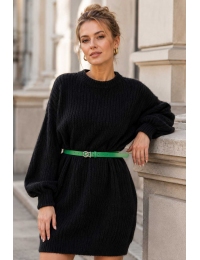 Дамски oversize блузон 13736-16 черен Дамски oversize блузон 13736-16 черен