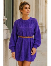 Дамски oversize блузон 13736-16 лилав Дамски oversize блузон 13736-16 лилав