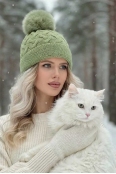 Зимна шапка А-11 зелена